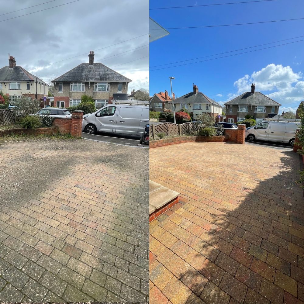 Driveway and block paving Cleaning in poole and dorset (2)