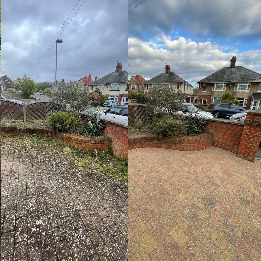 Driveway and block paving Cleaning in poole and dorset