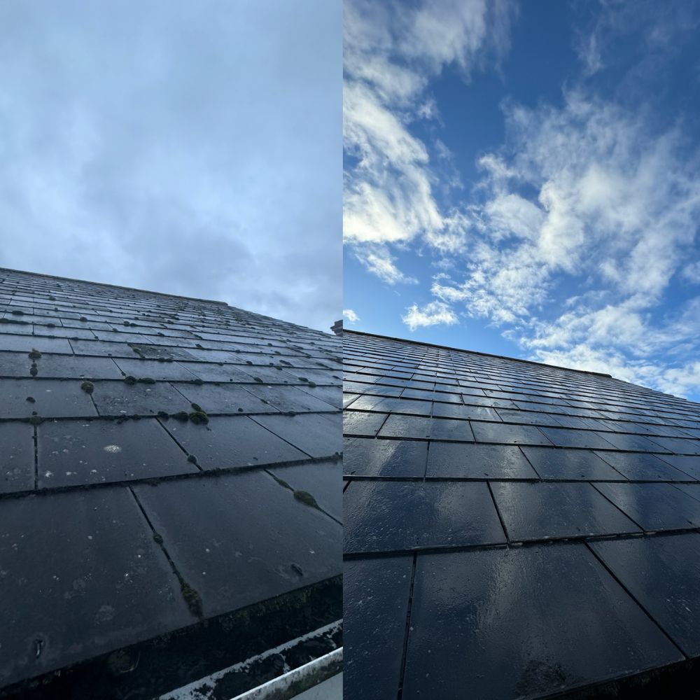 Roof cleaning In Hampshire and Dorset (5) Roof Tile cleaning and Moss removal In Hampshire and Dorset